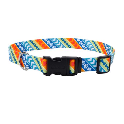 Coastal Perro Styles Amor Paz Amarillo Collar X-Small 3/8 Pulg