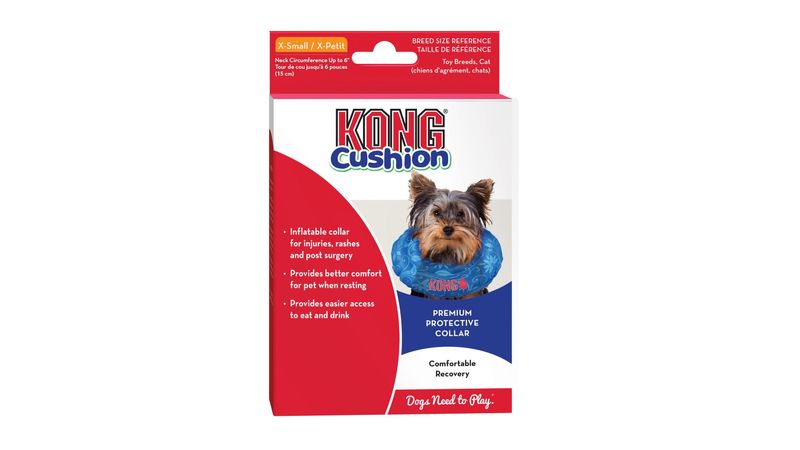 KONG COLLAR DE RECUPERACION INFLABLE CUSHION X SMALL Animals Veterinaria Tu tienda de mascotas