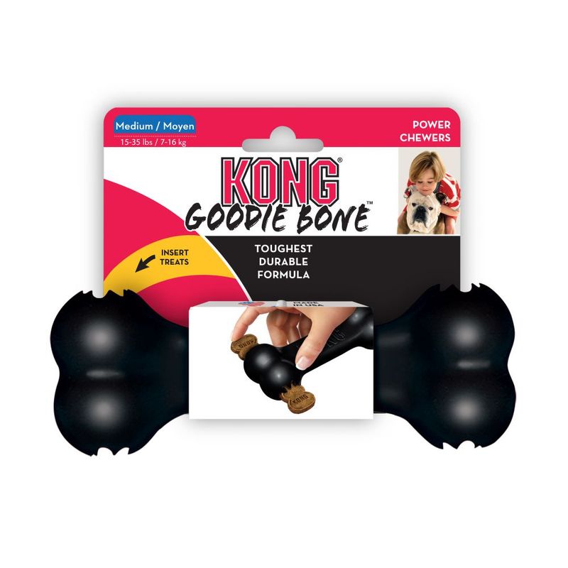 Juguete para perros Hueso de caucho negro