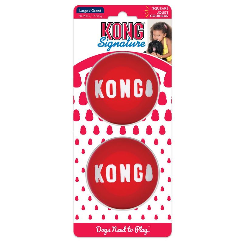 JUGUETE-KONG-PERRO-PELOTAS-SIGNATURE-SMALL-