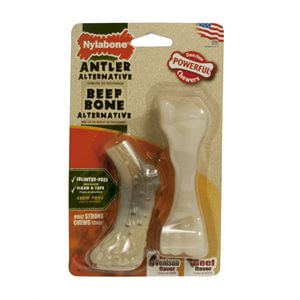 Nylabone Power Chew Alternative Part Pack X 2 Cacho Venado Y Hueso Beef