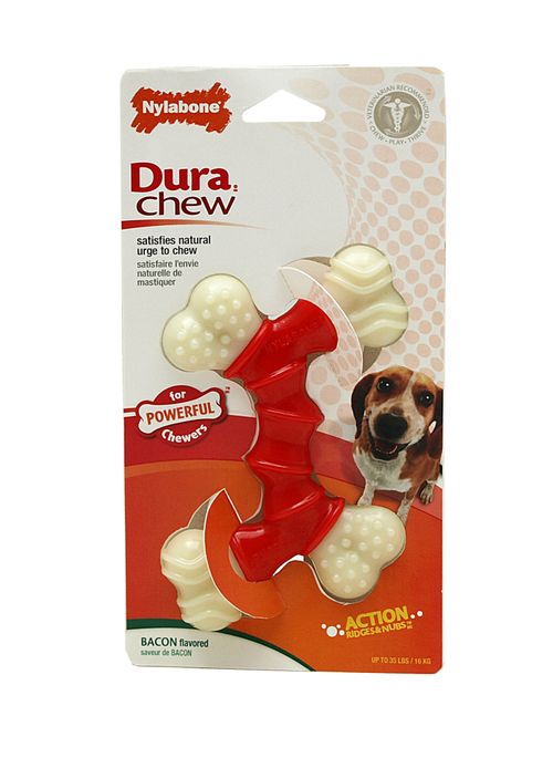 NYLABONE POWER CHEW DOBLEHUESO WOLF TOCINO
