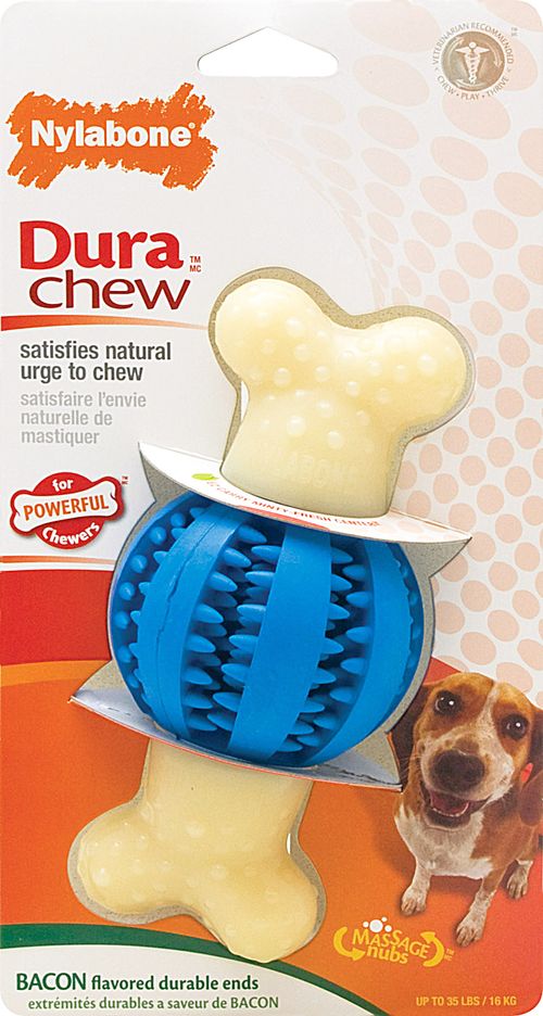 NYLABONE POWER CHEW HUESO PELOTA TOCINO