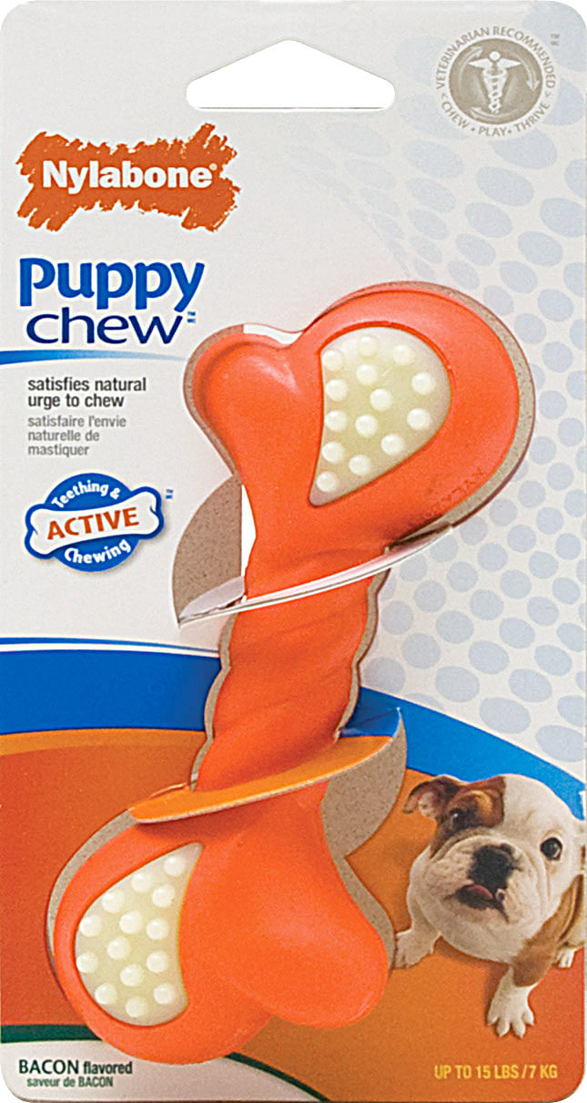 tienda-juguetes-mascotas--NYLABONE-PUPPY-CHEW-DOUBLE-ACTION-PETITE-TOCINO