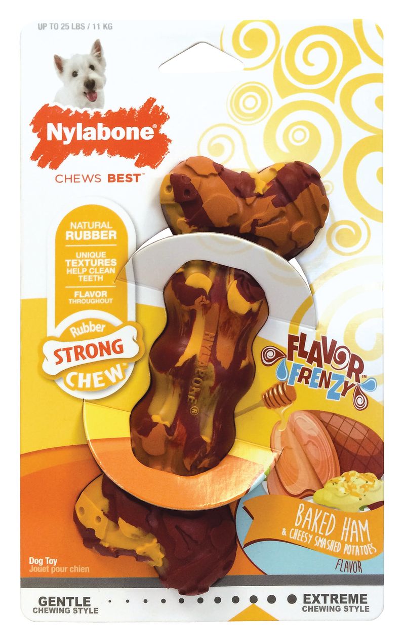 tienda-juguetes-mascotas-NYLABONE-HUESO-CAUCHO-JAMON