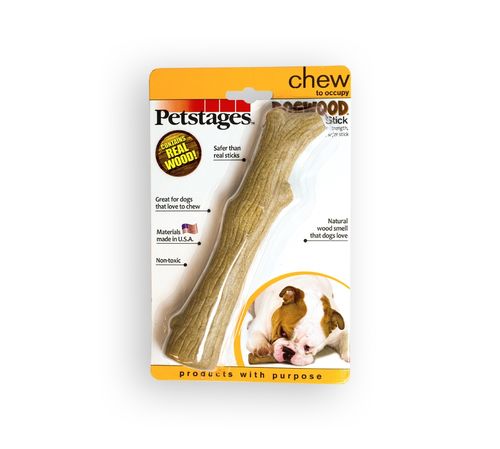 PETSTAGES PERRO DOOGWOOD PALO MADERA MEDIUM