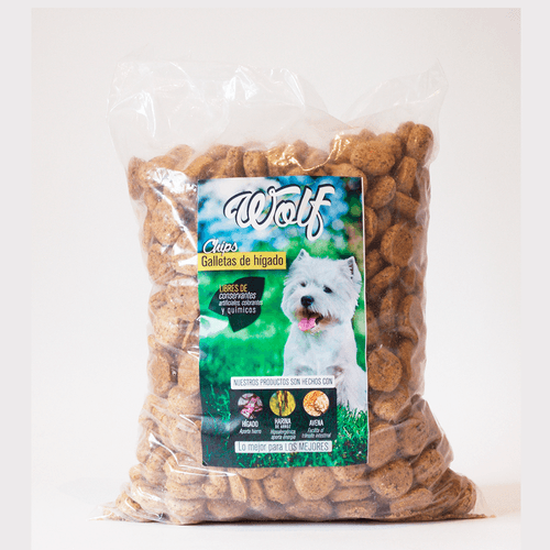 Recarga Bombonera Chips De Higado Wolf X 1250 Grs 65311