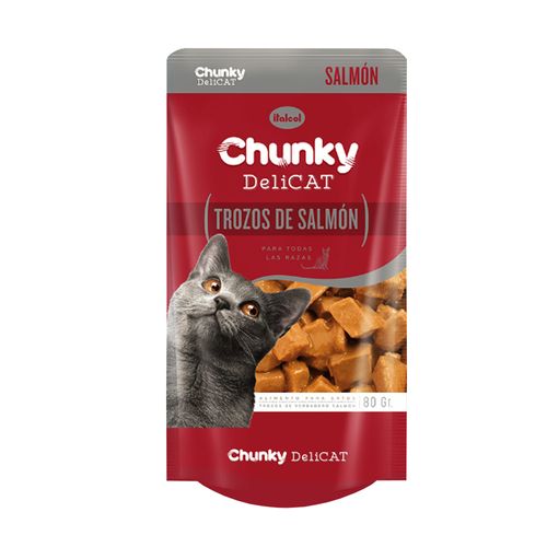 Pouch Delicat Trozos De Salmon  X 80Gr
