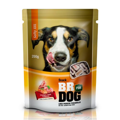 Softy Br For Dog Xxl Chicken Lamb Salmon X 200 Grs