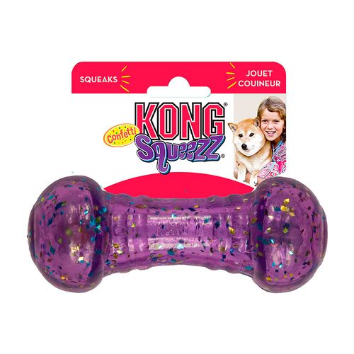 Kong Perro Squeezz Confeti Pesa Medium