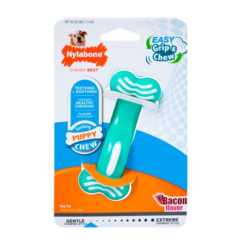 Nylabone Puppy Chew Hueso Bent Tocino