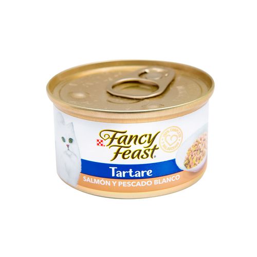 Fancy Feast Tartare Salmon Y Pescado Blanco Lata X 85 Gr 0925