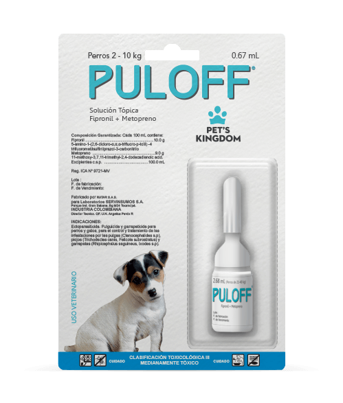 Puloff De 2 - 10 Kg X 0.67 Ml (Fipronil + Metopreno)