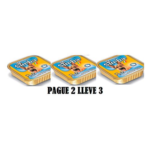 PROMOCION SIMBA DOG PATE X 150 GRS PAGUE 2 LLEVE 3