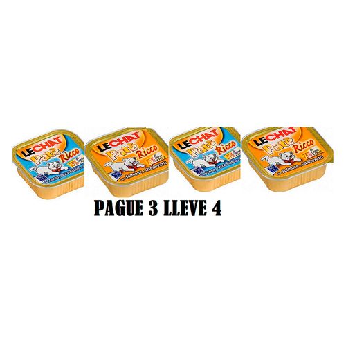 PROMOCION LECHAT PATE X 100 GRS SABORES SURITIDOS PAGUE 3 LLEVE 4