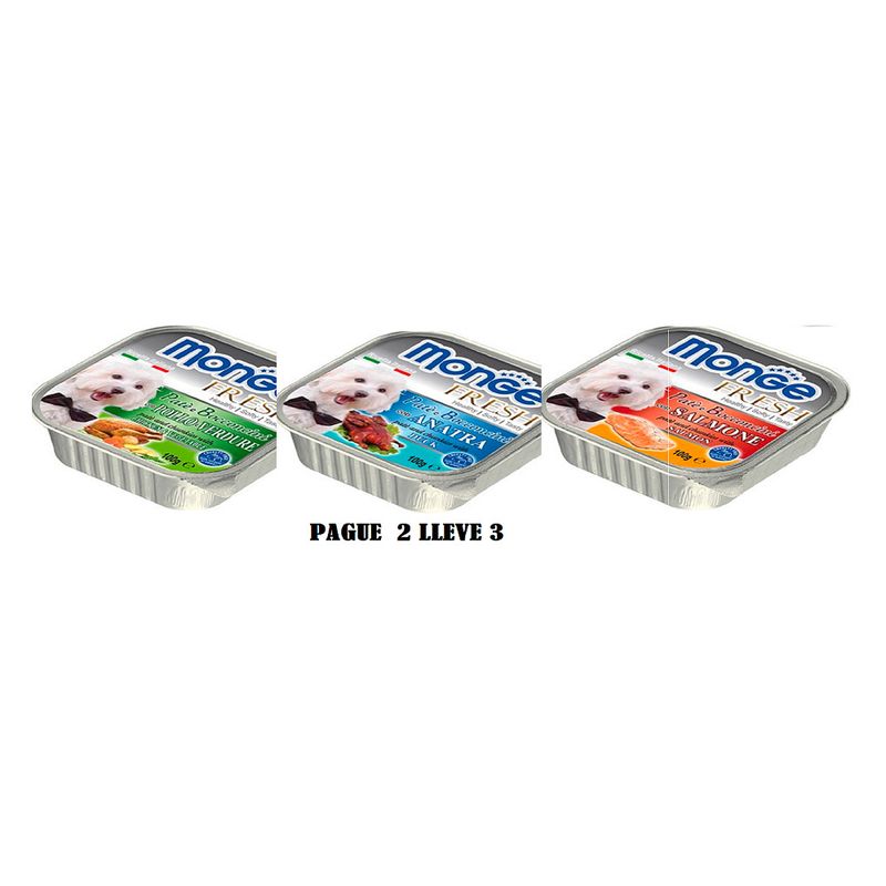 MONGE-PATE-FRESH -PERRO-ANIMLS-ALIMENTO-DOMICILIO