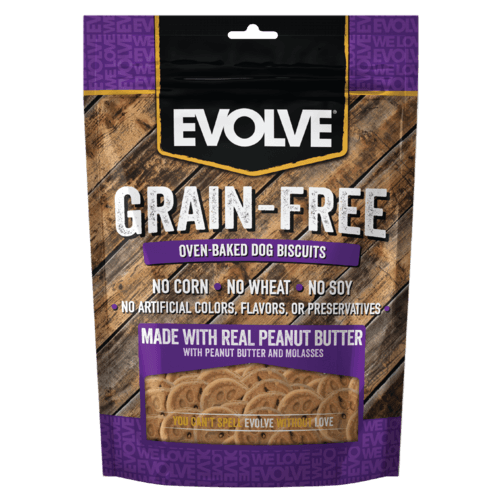 EVOLVE-DOG-SNACK-GRAIN-FREE-BISCUIT-MANTEQUILLA-MANI-COMIDA-DOMICILIO