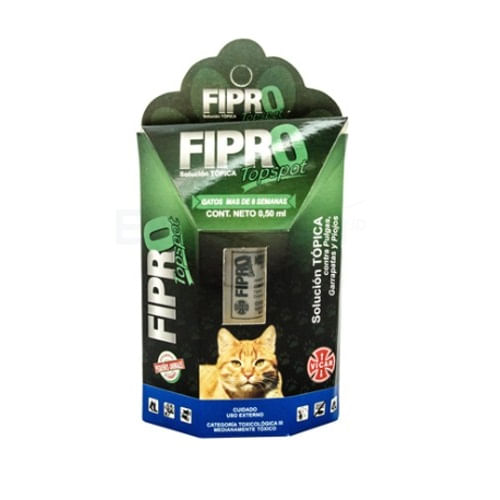 Fipro Verde 0.50 Ml Gatos + 8 Semanas