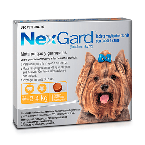 Nexgard S ( 2 - 4 Kg) Naranja