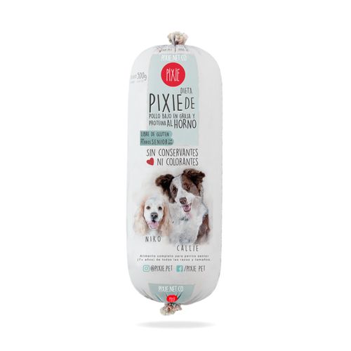 Pixie Dieta  Horneada Pollo Bajo En Grasa Y Proteina Perros X 500Gr
