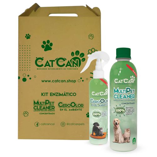 Kit   Enzimatico  (Cero Olor X 250 Ml + Multi Pet Clean Con  X 500Ml)