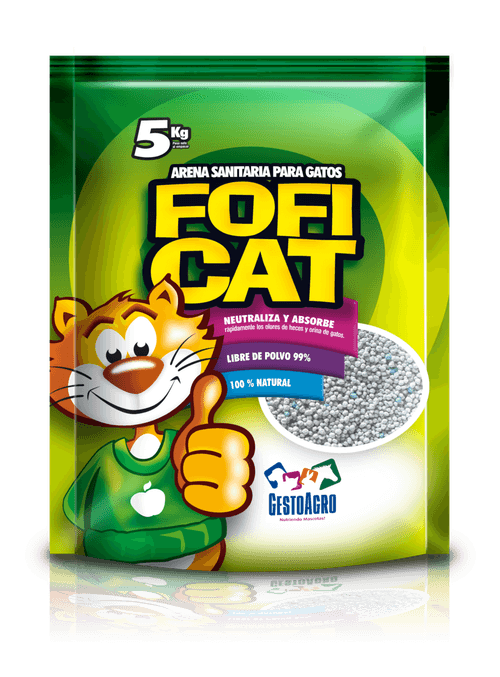 Fofi Cat Arena Sanitaria Verde Aroma Manzana