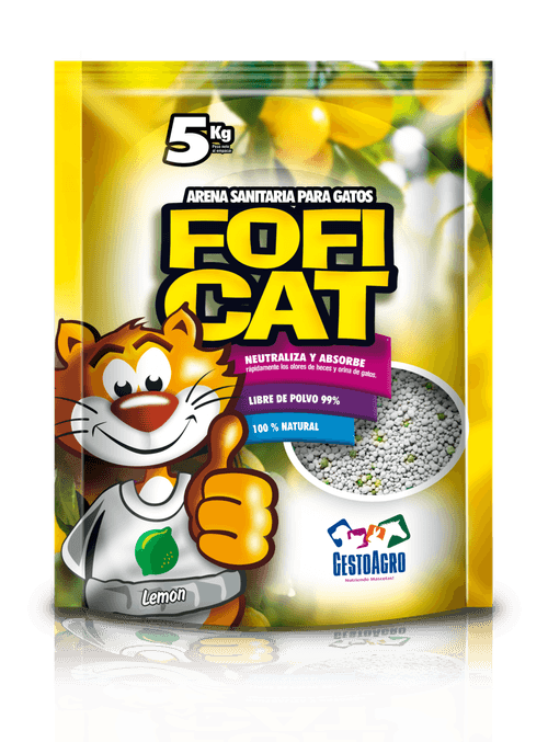Fofi Cat Arena Sanitaria Amarilla Aroma Limon X 5 Kl