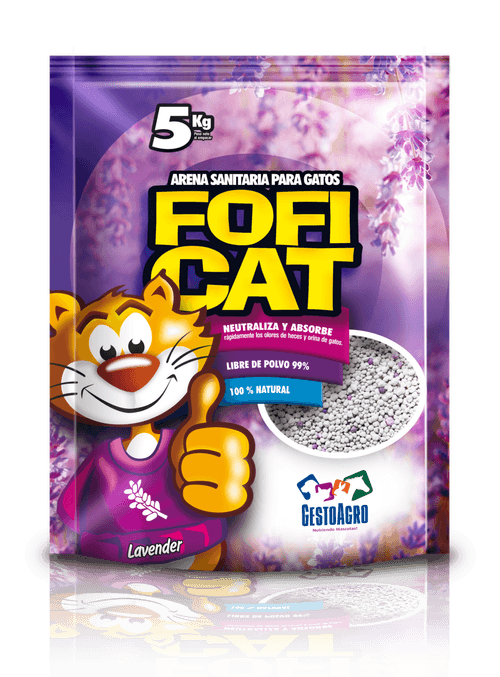 Fofi Cat Arena Sanitaria Morada Aroma Lavanda X 5 Kl
