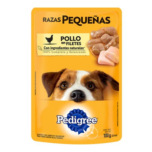 Pedigree Mx Pouch Raza Pequeã‘A Pollo X 100 Gr