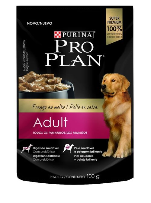 Proplan Pouch Wet Dog Adulto Chicken X 100 Grs