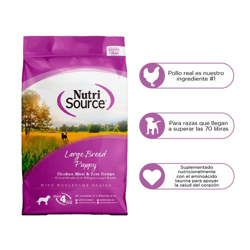 Nutrisource Dog Large Breed Puppy Chicken & Rice