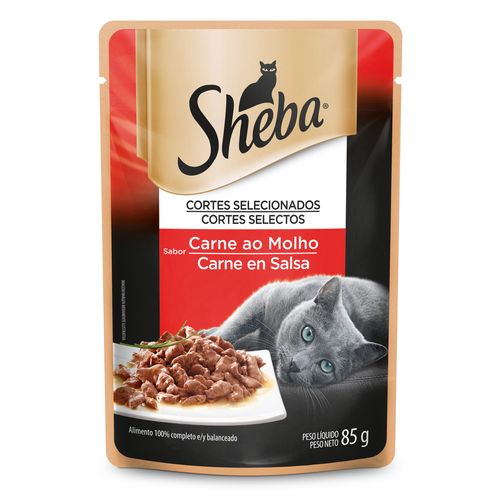 Sheba Sch Adulto Carne En Salsa X 85 Gr