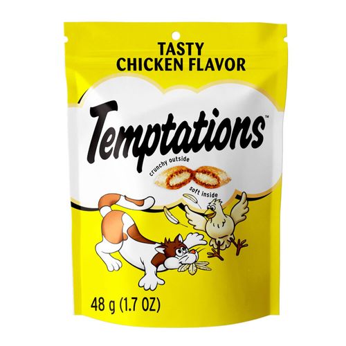 Temptations Snack Para Gatos Adultos Pollo 48 g