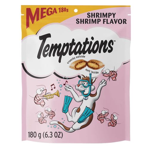 Temptations Snack Para Gatos Adultos Camarón 180 g