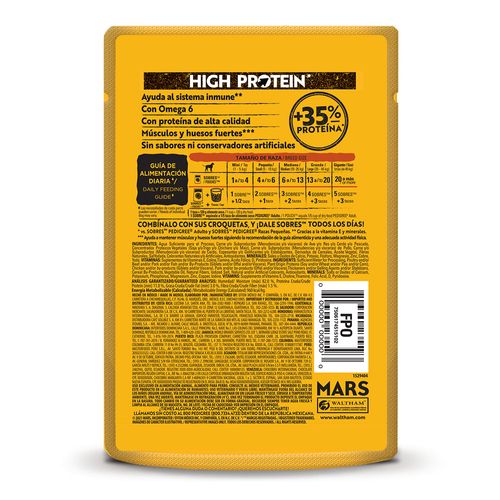 Pedigree Mx Pouch High Protein Pollo Y Cerdo X 85 Gr
