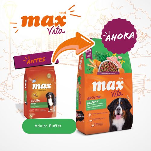 Max Vita Canine Adulto Buffet Frango Y Vegetales
