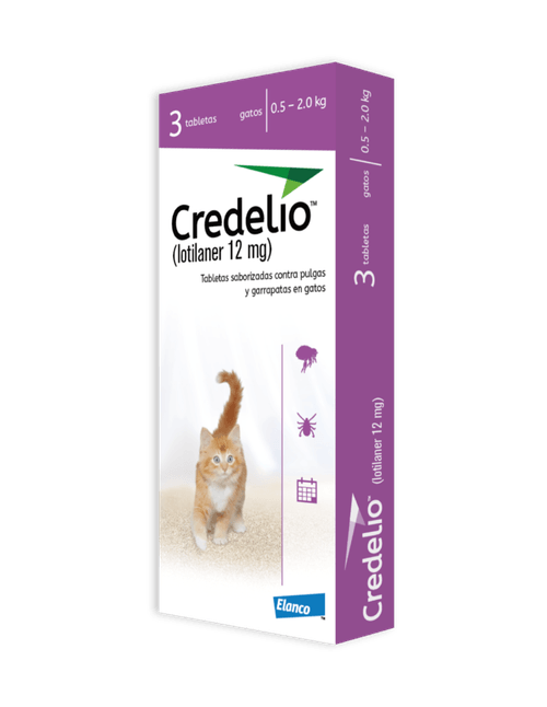 Credelio Gatos 12Mg X 3 Tabl  (0.5 - 2.0 Kg)