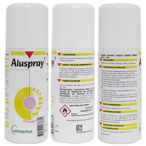 Aluspray  X 210 Ml - Cicatrizante  (Aluminio Micronizado)