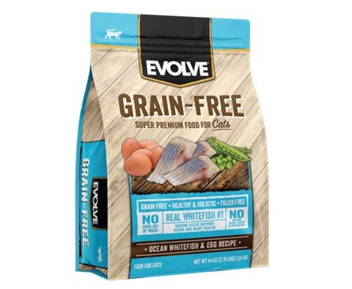 Evolve Cat Grain Free  Ocean Fish - Pescado Pollo 2.75 Lb - 1.24 Kg