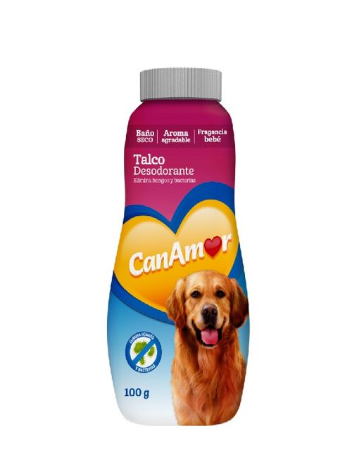 Talco Can Amor Desodorante Antibacterial  X 100 Grs