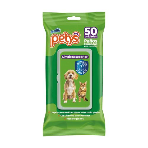 Pañitos Humedos Petys Familia Limpieza Superior