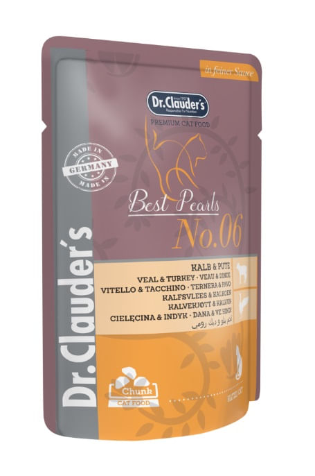 Dr.Clauders Pouche Cat Kalb & Pute X 100 Grs (Res Y Pavo)