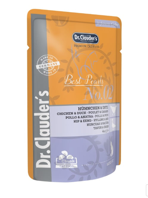 Dr.Clauders Pouche Cat Huhnchen & Ente X 100 Grs ( Pollo/Pato)