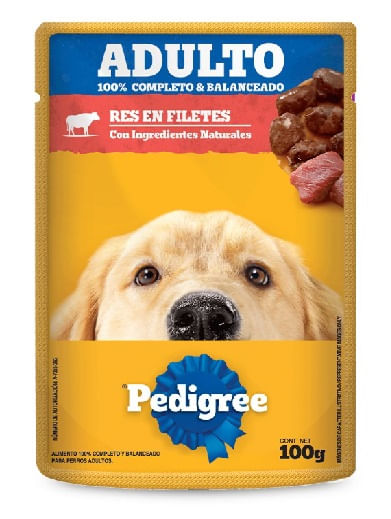 Pedigree Mx Pouch Adulto Res X 100 Gr