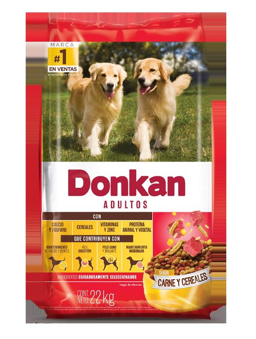 Donkan Perros Adultos Carne Y Cereales X 25Kg
