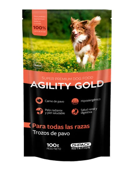 Agility Gold Pouch Pavo X 100 Gr