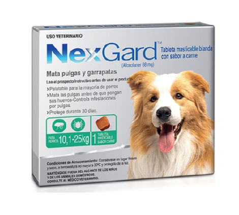 Nexgard L (10.1 - 25 Kg) Verde