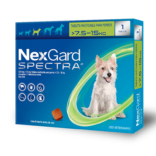 Nexgard Spectra M ( 7.5 - 15 Kg) Verde