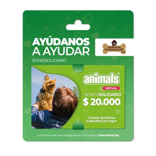 Bono Regalo Animals $ 30.000 Rbm