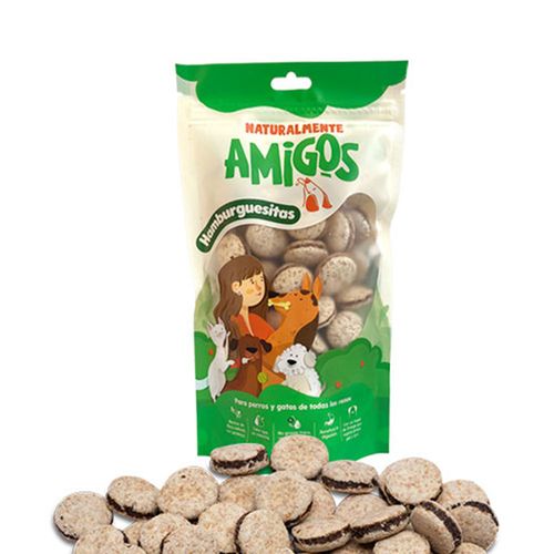 Amigos Hamburguesitas De Fibra Y ProteiNa Natural Snacks Para Perros